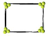 170x128 Clip Art Of Tennis Balls Frame, Easy To Edit K9900762