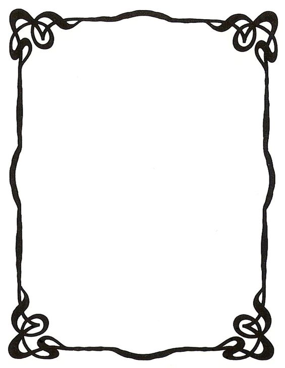 564x727 Free Simple Frame Clipart