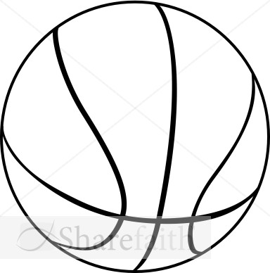 384x388 Basketball Outline Clip Art Many Interesting Cliparts