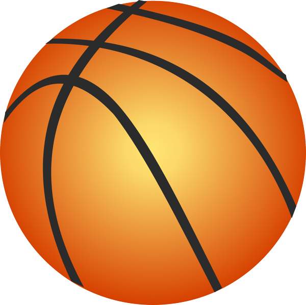 600x598 Basketball Clipart Vector Image
