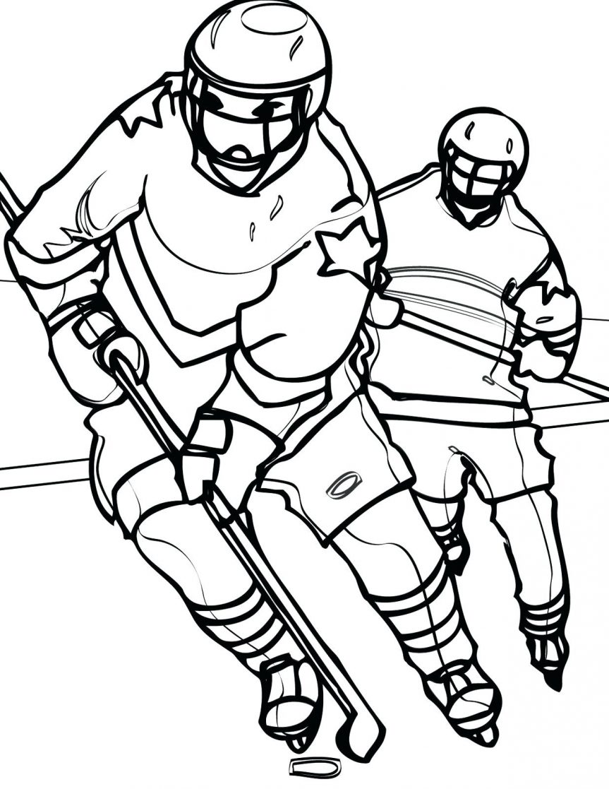 863x1117 Playing Hockey Coloring Pages Nba Basketball Online Pdf Basketball
