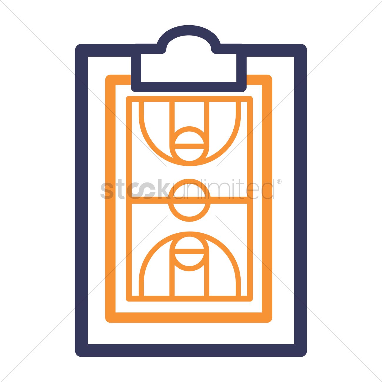 1300x1300 Clipboard And Basketball Court Icon Vector Image