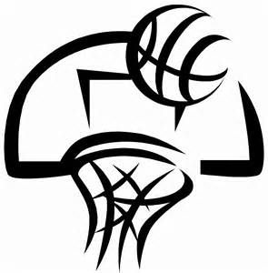 Basketball Court Clipart Black And White