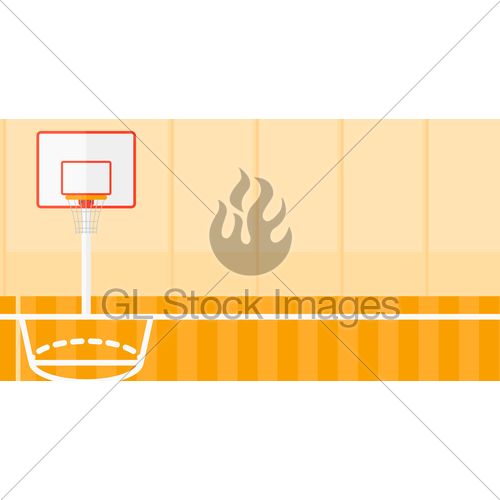 500x500 Background Of Basketball Court. Gl Stock Images