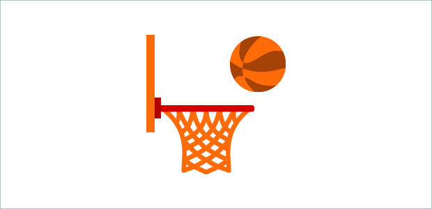 620x300 Basketball Court Side View Clipart