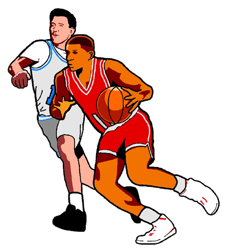 450x500 Basketball Game Clipart