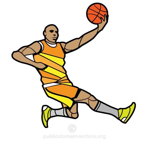 500x500 Basketball Player Vector Image Public Domain Vectors
