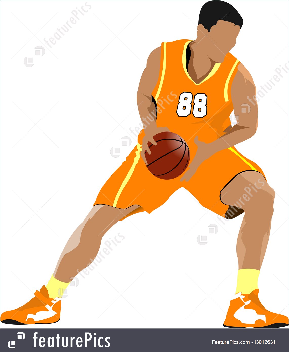 1142x1392 Illustration Of Basketball Players.