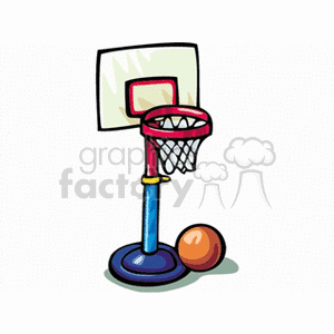 Basketball Goal Clipart