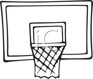300x253 Basketball Hoop Clipart Black And White Clipart Panda Free Clipart