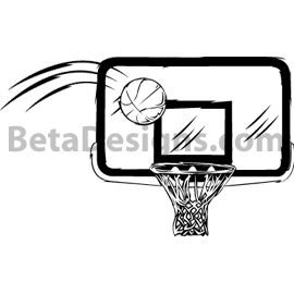 Basketball Hoop Black And White | Free download on ClipArtMag