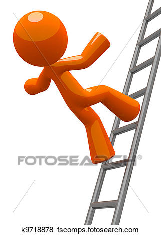 321x470 Stock Illustration Of Orange Man Falling From Ladder Accident