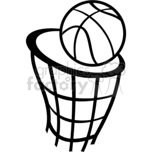 Basketball Hoop Clipart Black And White | Free download on ClipArtMag