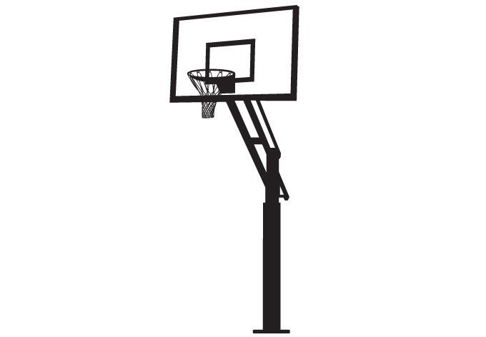 680x472 Black And White Basketball Hoop Clipart Collection