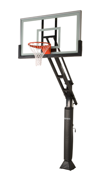 359x600 Side View Of The Complete Basketball System Backyard Ideas
