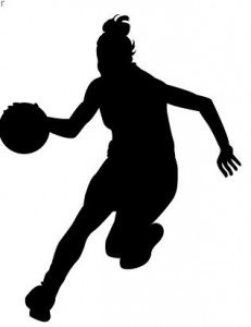 231x300 Basketball Girl Clipart