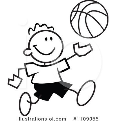 400x420 Free Black And White Basketball Clipart