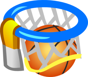 298x261 Basketball Net And Ball Clip Art