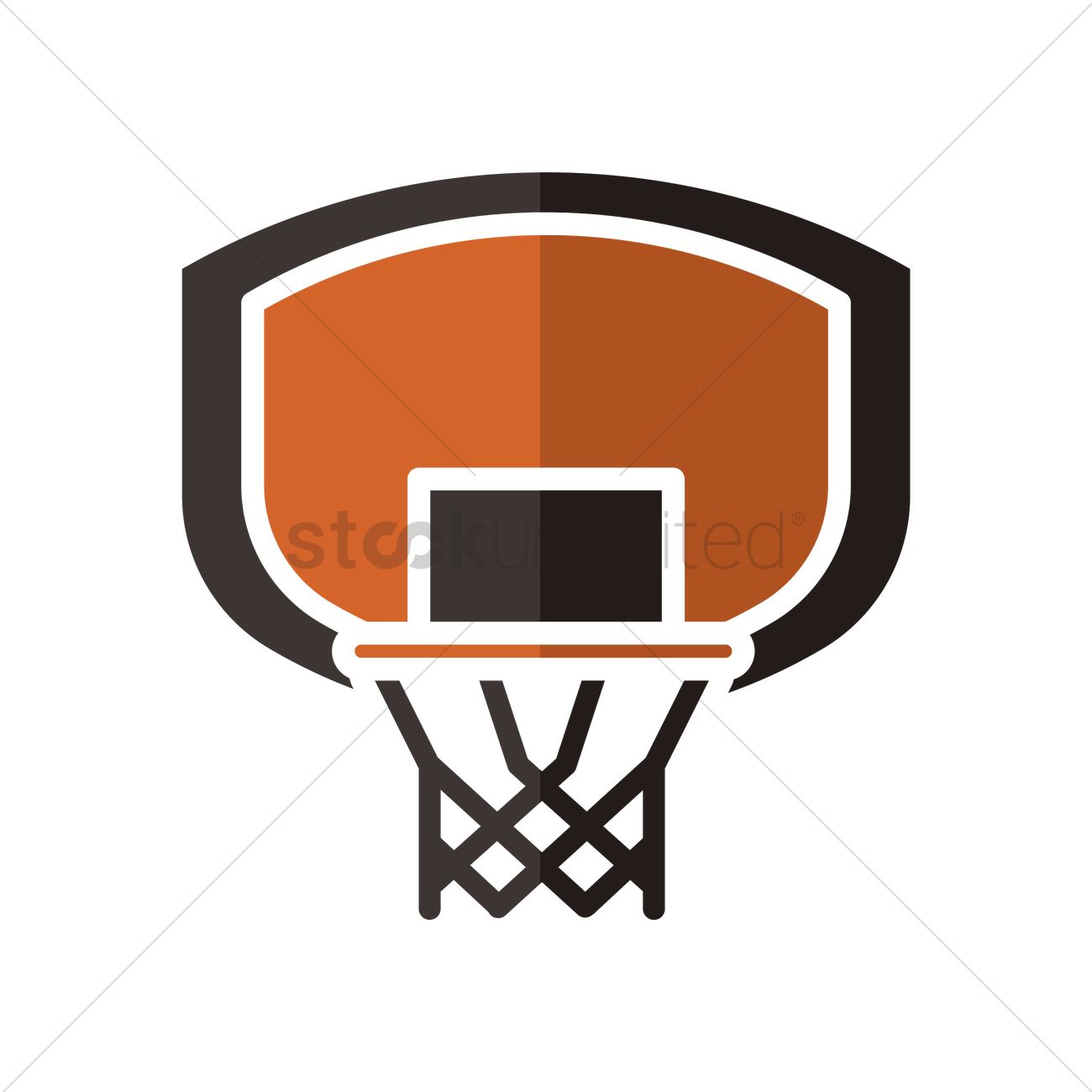1300x1300 Basketball Backboard And Rim Vector Image