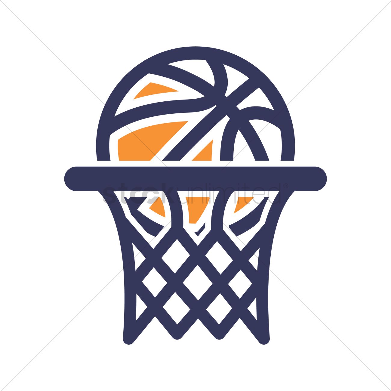 basketball net lookthrough logo