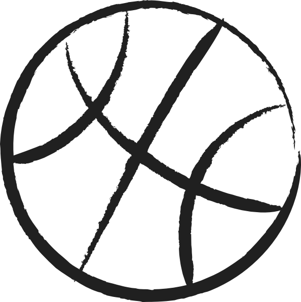 594x595 Basketball Outline Clipart