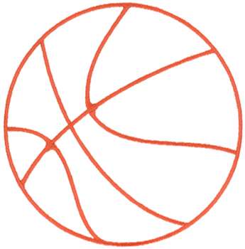 345x350 Basketball Outline Embroidery Design Annthegran
