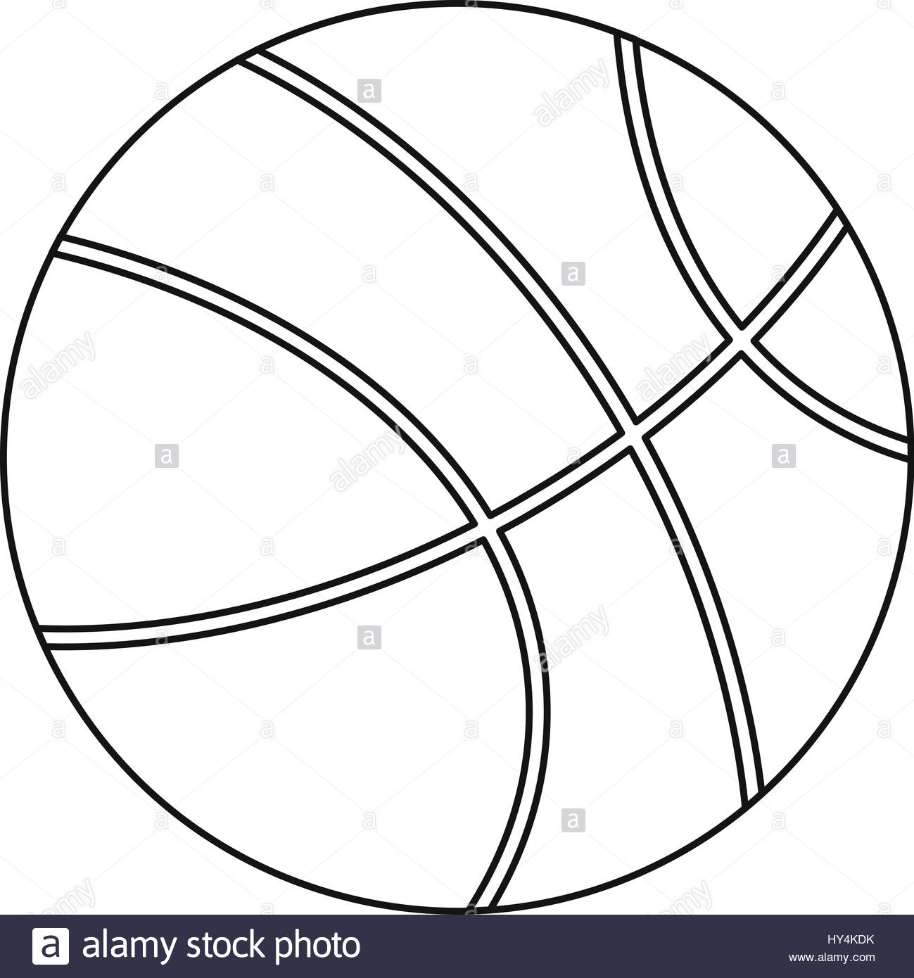 1299x1390 Basketball Icon, Outline Style Stock Vector Art Amp Illustration
