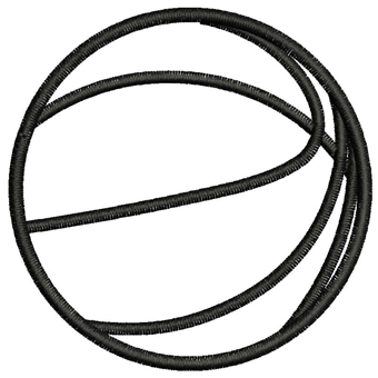 340x340 Peace Love Basketball Outline Embroidery Download