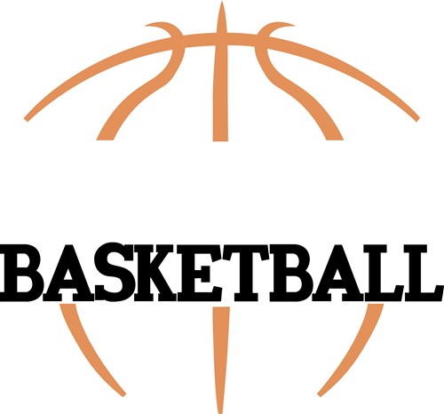 500x466 Half Basketball Clipart
