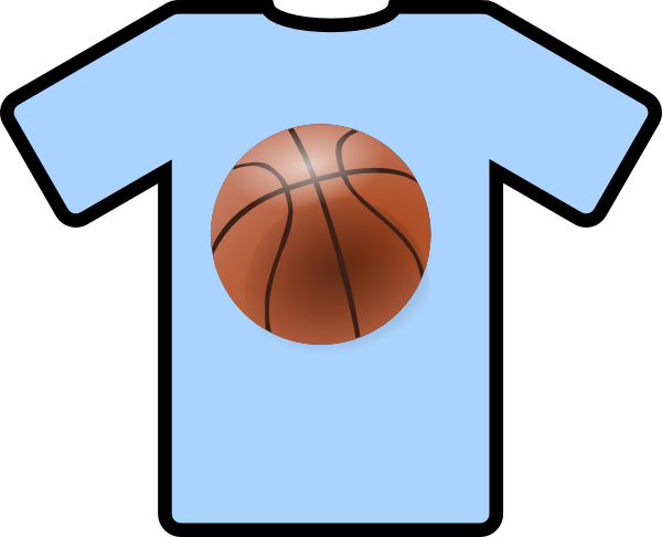 600x486 Light Blue Shirt Basketball Clip Art