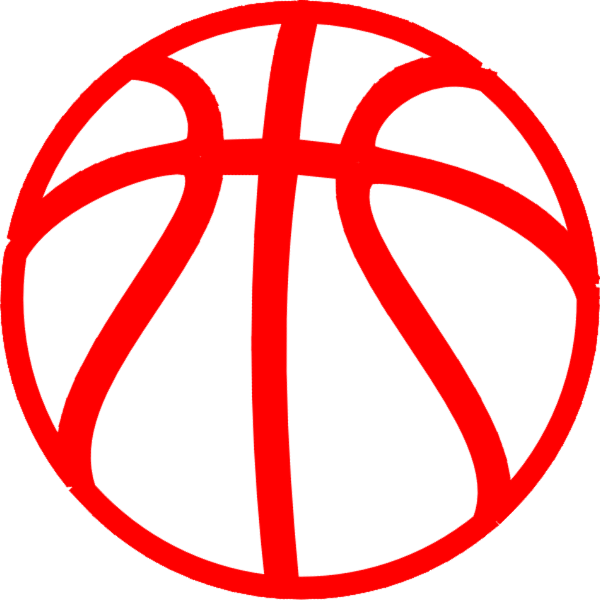 600x600 Red Basketball Clip Art