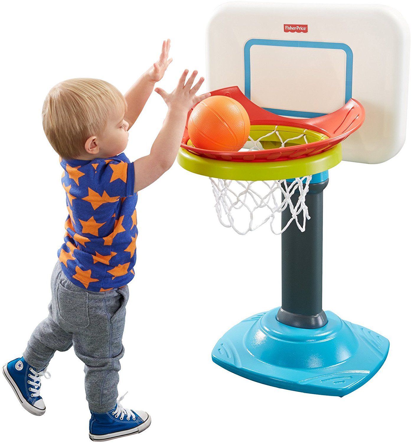 1392x1500 Fisher Price Grow To Pro Junior Basketball Toys Amp Games