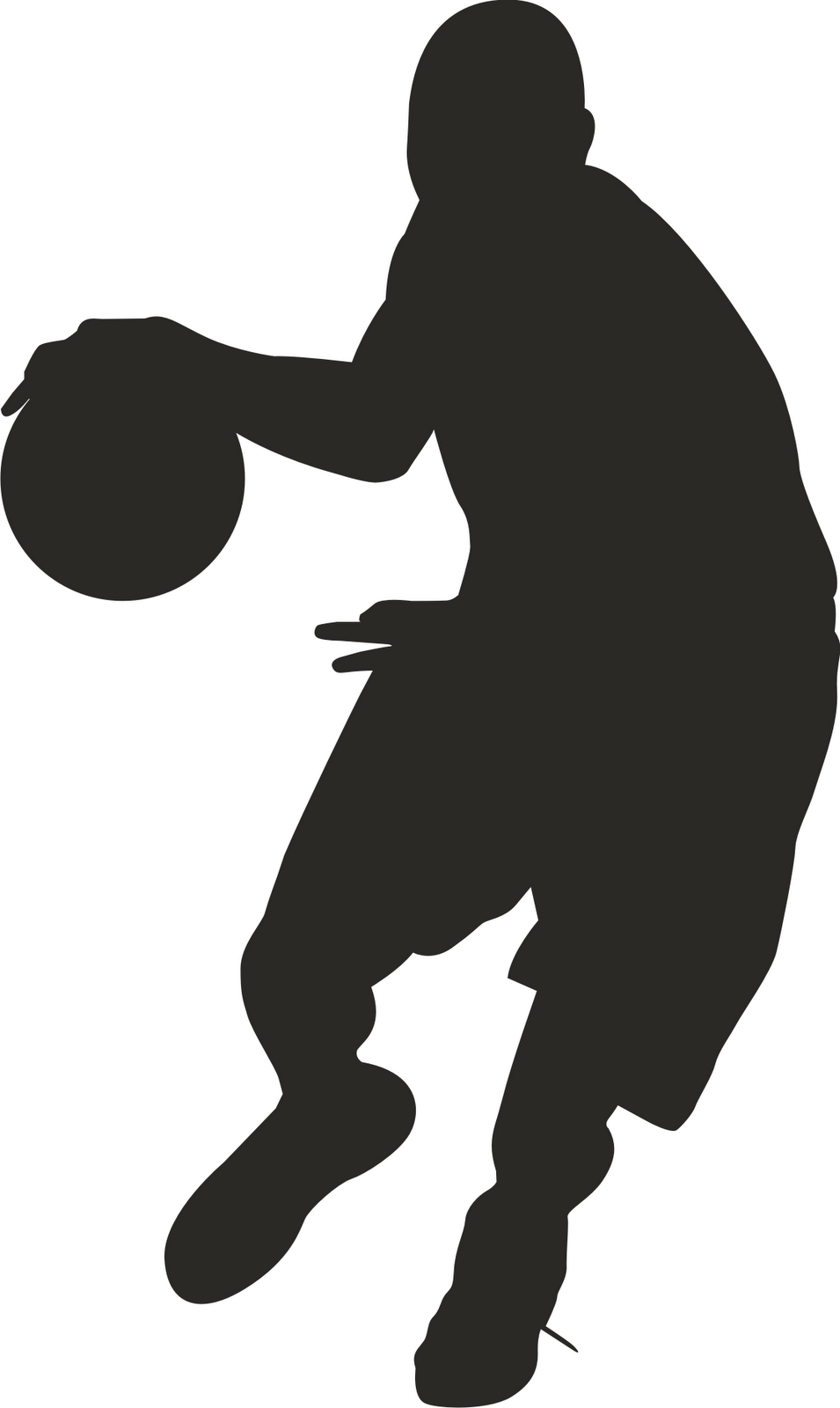 955x1600 Basketball Black White Basketball Player Clipart Black