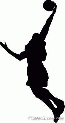 214x399 Girls Basketball Clipart