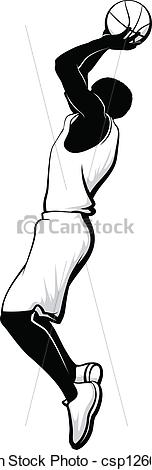 152x470 Shooting Basketball Clipart