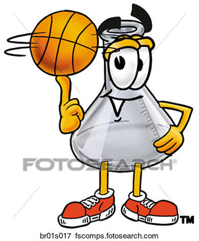 389x470 Clip Art Of Beaker Playing Basketball Br01s017