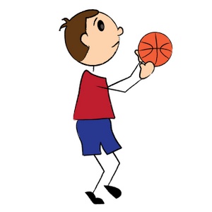 300x300 Girl Shooting Basketball Clipart