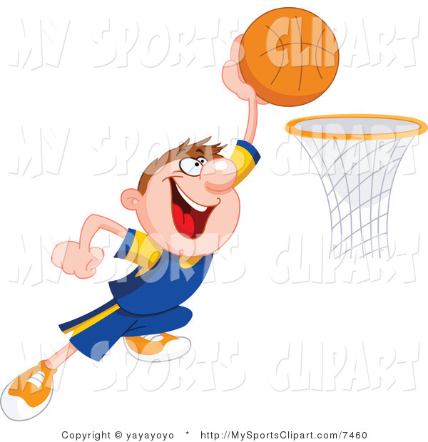 600x620 Sports Clip Art Of A Basketball Player About To Dunk By Yayayoyo