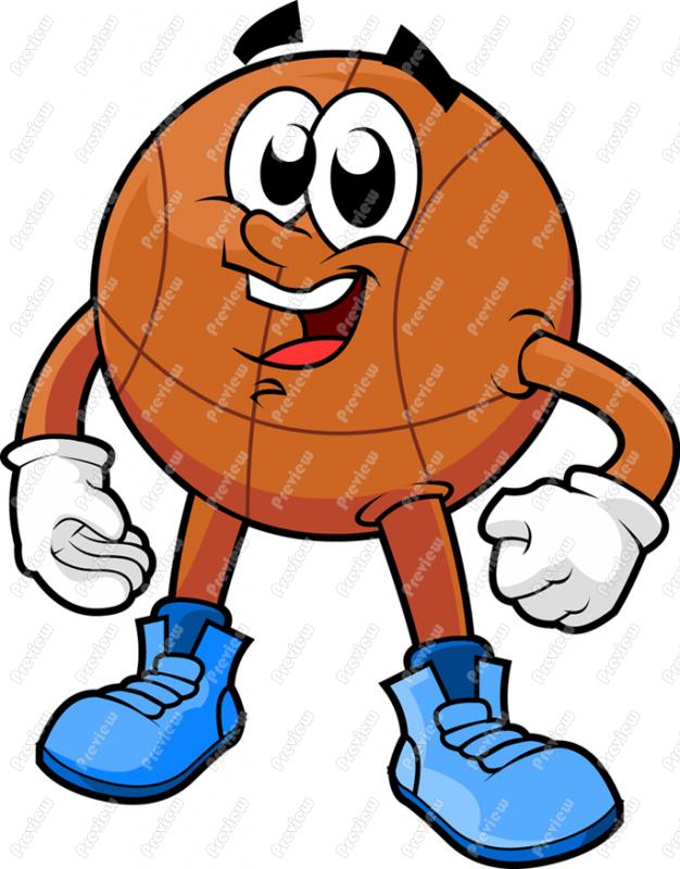 626x800 Basketball Character Clip Art