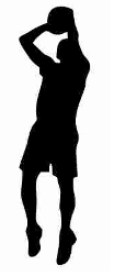 104x251 Basketball Silhouette Clipart