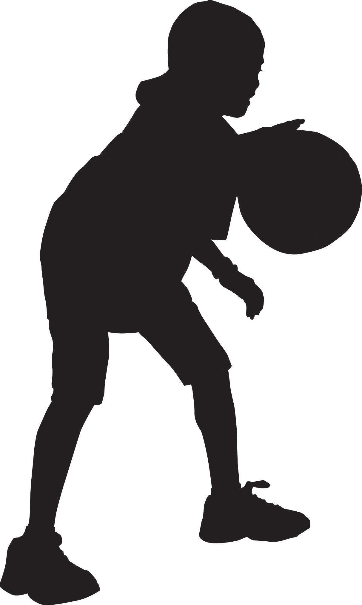 1213x2024 Basketball Silhouette Clipart
