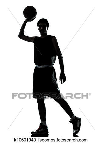 336x470 Stock Photo Of Basketball Player Silhouette K10601943