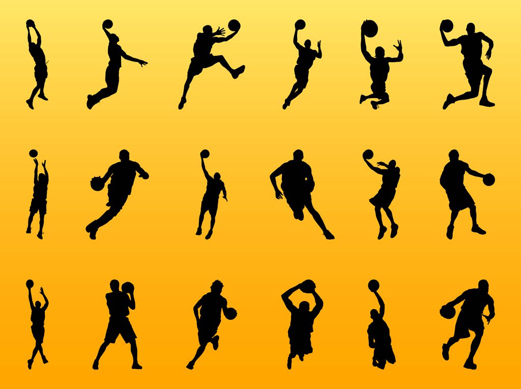1024x765 Basketball Player Silhouettes Vector Art Amp Graphics