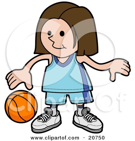 450x470 Girl Basketball Pictures Clip Art