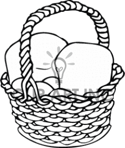254x300 Bread Basket Clipart Black And White Clipart Panda