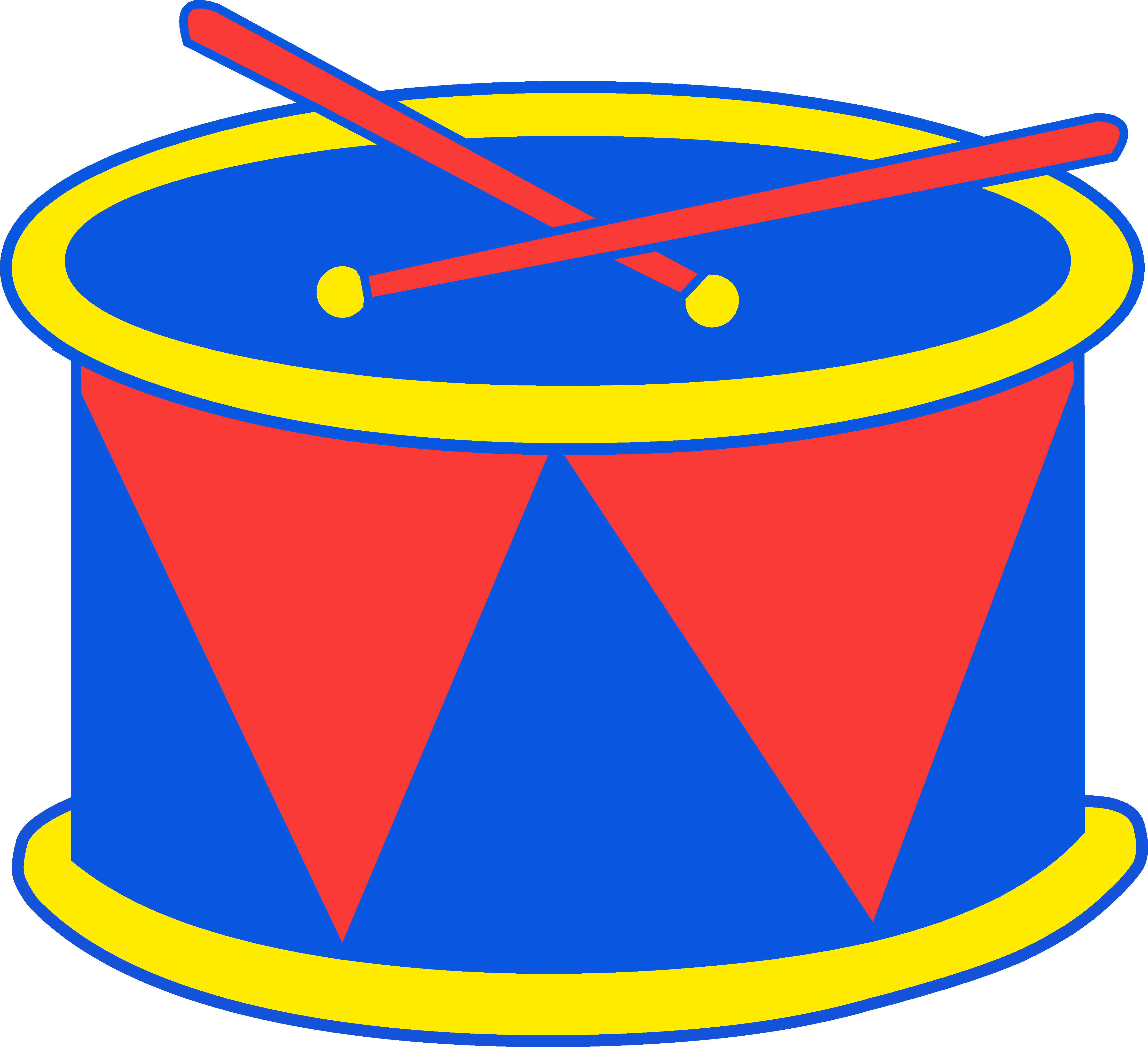 4446x4053 Red And Blue Marching Drum