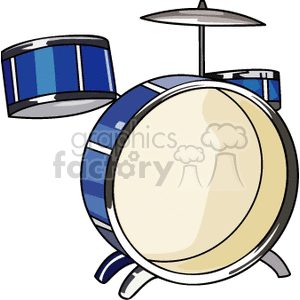 300x300 Royalty Free Drums 150073 Vector Clip Art Image