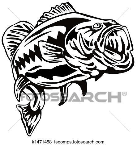 443x470 Stock Illustration Of Largemouth Bass K1471458