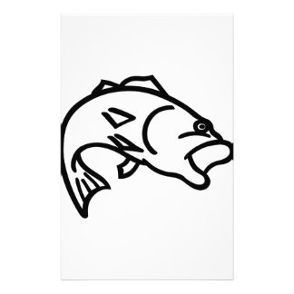 324x324 Bass Fishing Stationery Zazzle