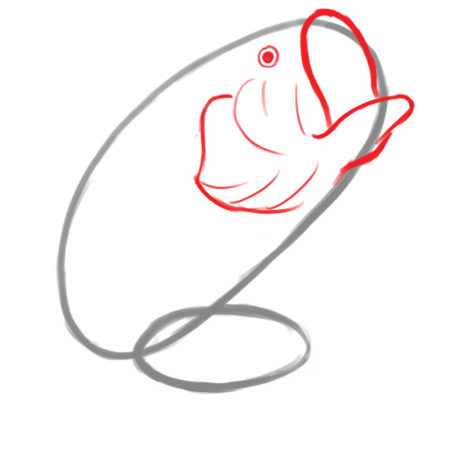 500x500 Best Bass Fish Outline